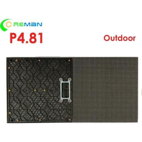 Good price high quality outdoor P4.81 led module rgb matrix , led video wall for tv movie night club bar