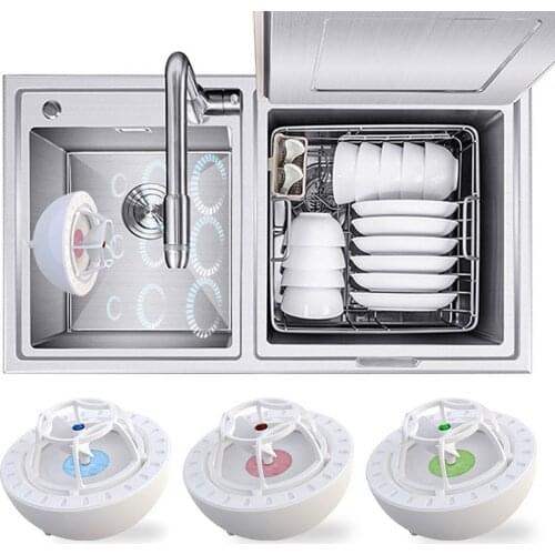 Mini Ultrasonic Dishwasher USB Rechargeable High Water Pressure Fruit Vegetable Washing Machine Cleaner Kitchen Dish Washer