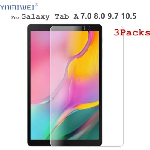 3Packs Glass Protector For Samsung Galaxy Tab A 10.1 2019 T510 T515 T580 P580 T590 T550 T290 T280 T307 Screen Protective Film