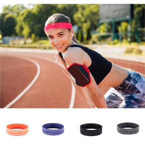 Women Headband Sports Yoga Hair Band Silicone Anti-slip Belt Antiperspirant Breathable Headband Female Hair Accessories Headwear