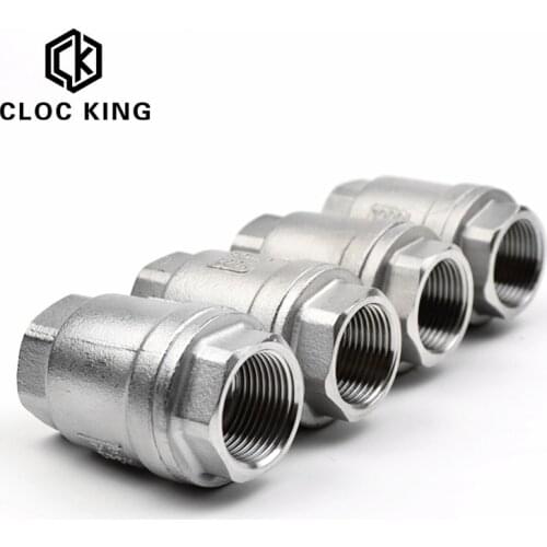 1/4” 3/8" 1/2“ 1” 3/4” 2” Stainless Steel SS304 vertical lift In Line Spring Check Valve DN8 DN10 DN15 DN20 DN25 DN32 DN40 DN50