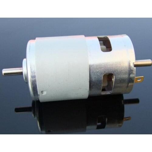 1PCS Double output shaft 795 DC motor front and back double ball bearing motor power 12V DIY model accessories