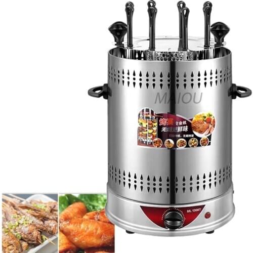 220V / 50Hz 800W Power Automatic Rotary Electric BBQ Grill Smokeless Automatic Rotation Machine 8/10 Skewers Barbecue