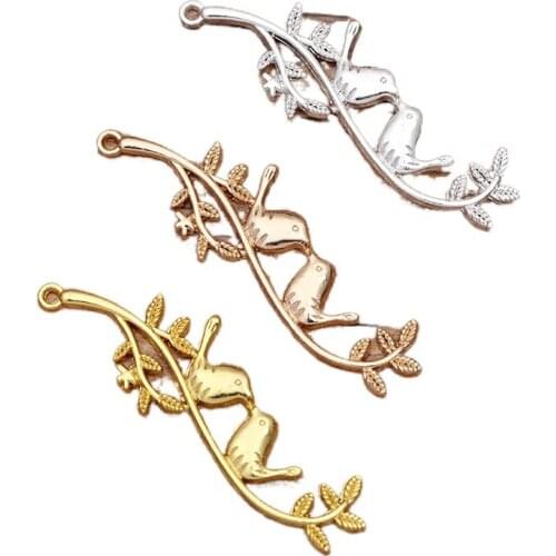 50 PCs/batch DIY retro headdress hair plating gold hair accessories earrings craft charms for jewelry making western pendants j
