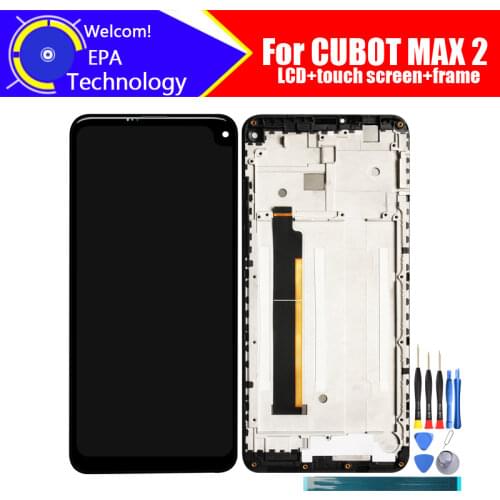 6.8 inch CUBOT MAX 2 LCD Display+Touch Screen Digitizer+Frame Assembly 100% Original LCD+Touch Digitizer for MAX 2