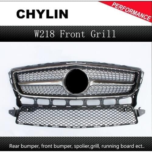 Diamond Style design replacement ABS Front grill mesh for Mercedes 2012-2014 CLS CLASS W218