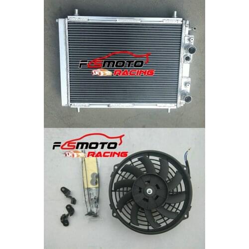 Full Aluminum Radiator + FAN Racing for Lancia Delta HF Integrale 8V/16V/EVO 2.0 Turbo