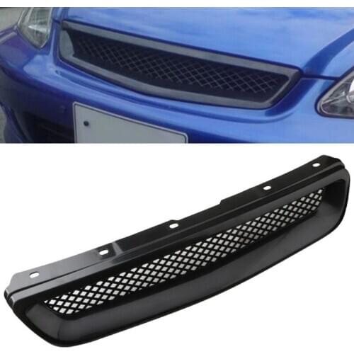Car Front Bumper Hood Grill Grille Cover Trim Fit for Honda Civic EK CX DX EX HX LX Type R 1996 1997 1998