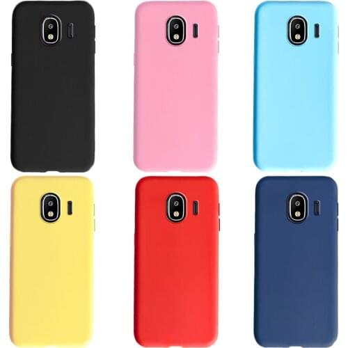 For Samsung Galaxy J4 2018 J400F Case Soft Silicone Cute Candy Phone Cases For Samsung J4 Plus J405F J 4 Back Cover Coque Bumper