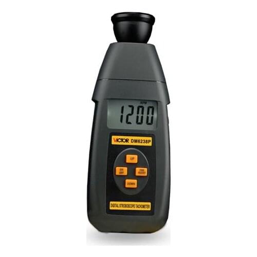 Victory new digital stroboscope DM6238P flash frequency gun 60 ~ 40,000 rpm per minute tachometer