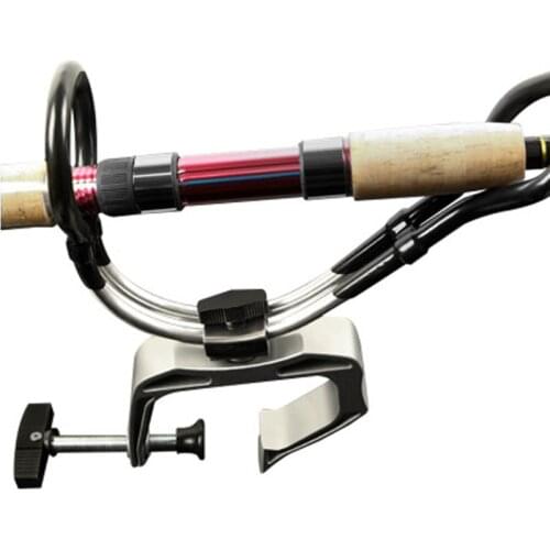 Fishing Support Rod Holder Fishing Tackle Tool 360 Degrees Rotatable Rod Holder with Screws Boat