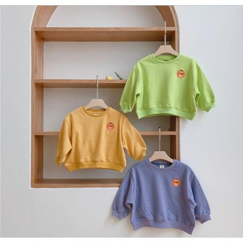 Baby Girls Hoodies Casual Cartoon Print Long Sleeve Sweatshirts For Boy Kids Clothing Autumn Cotton Toddler Shirts 2 3 4 5 6 7 Y