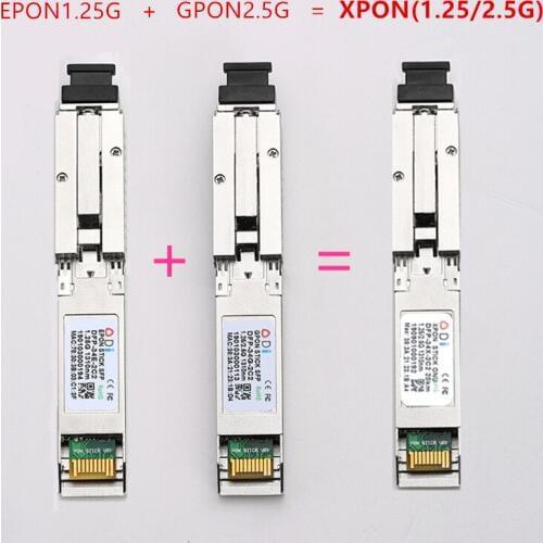 E/GXPON SFP ONU Stick With MAC SC Connector DDM pon module 1490/1330nm 1.25/2.5G XPON/EPON/GPON( 1.244Gbps/2.55G)802.3ah E/GXPON