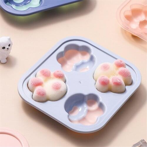 Cat Paw Ice Cream Cake Mold Kids Cartoon Claws Ice Tray Household TPE Non-stick DIY Mould Bakeware