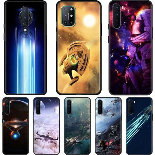 Space Ship Wars Star Cell Phone Case for OnePlus 8 Nord N10 N100 8T 7 8 7T 9 Pro 5G 6 6T 9R Mobile Phones Cover Shell Coque
