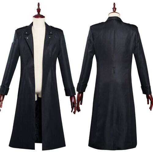 Attack on Titan Levi Ackerman Cosplay Costume Coat Halloween Carnival Suit