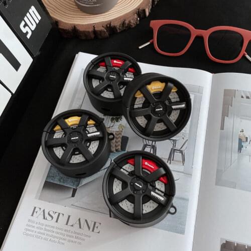 Creative Car Wheel Case for Airpods Pro 1/2/3 Cover Protective Earphone Cases Headphones Funda Protective For Airpods Co
