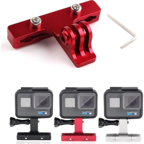 Action Camera Bike Mount Aluminum Alloy 2-Rail Saddle Bicycle Seat Mount Rail Mount for GoPro Hero6 hero5 SJCAM SJ4000 SJ5000