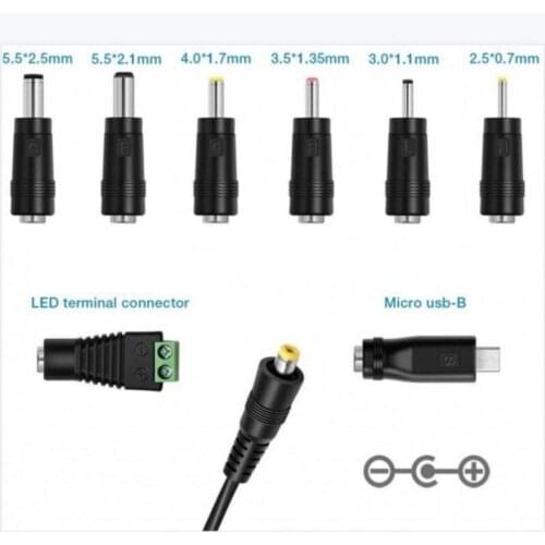 3v4.5v5v6v7.5v9v12v12w American Standard multifunctional universal wall plug voltage adjustable charger