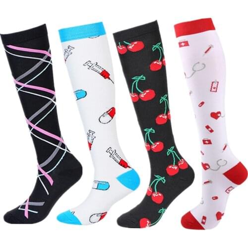 Compression Socks Medical Nurese Varicose Veins Edema Diabetes Atheletic Anti Fatigue Hiking Running Compression Socks Knee High