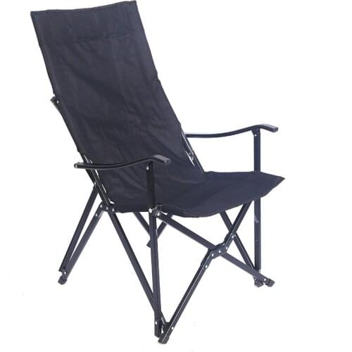 New outdoor armrest beach chair convenient aluminum alloy fishing stool leisure chair camping barbecue armchair