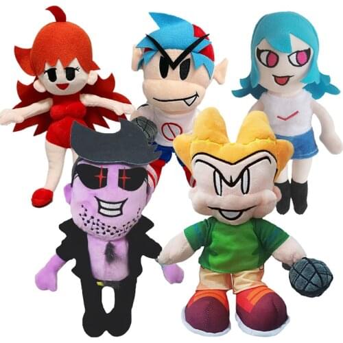 10 Inch Friday Night Funkin GF Plush Toy Cute Girlfriend Plush Toy Anime Kawaii Soft Stuffed Dolls Pillow Plushie Home Decorati