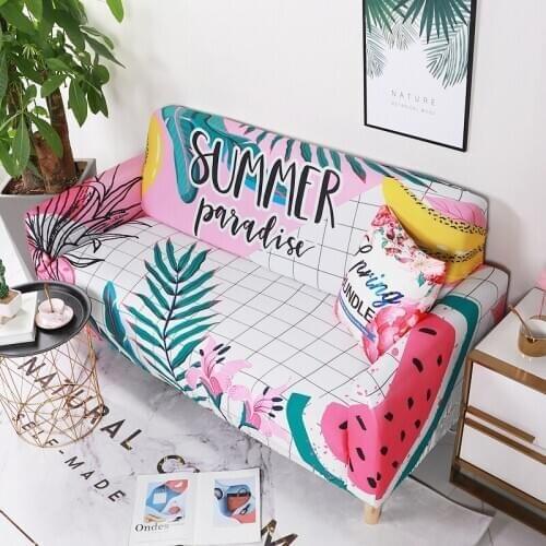 All-inclusive Slipcover Elastic Sofa Cover Cartoon Floral Room Covers Living Cove Couch Sectional 1/2/3/4 Set Sofa Seater For