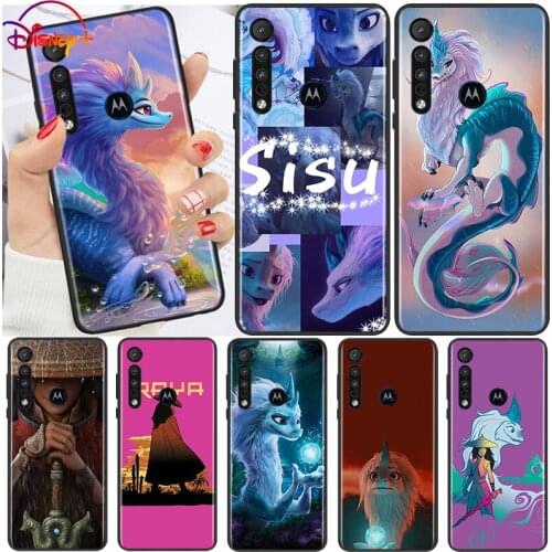 Raya and The Last Dragon For Motorola G9 G8 G Edge One E7 E6 Power Lite Marco Hyper Fusion Plus Play Black Soft Phone Case TPU