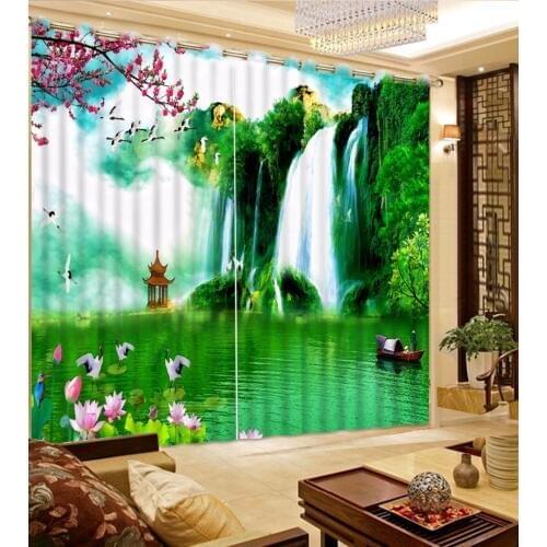 Luxury Home Designs Window Curtains Blackout Beautiful Curtains Drapes For Living Room Bedroom 3D Kitchen Curtains