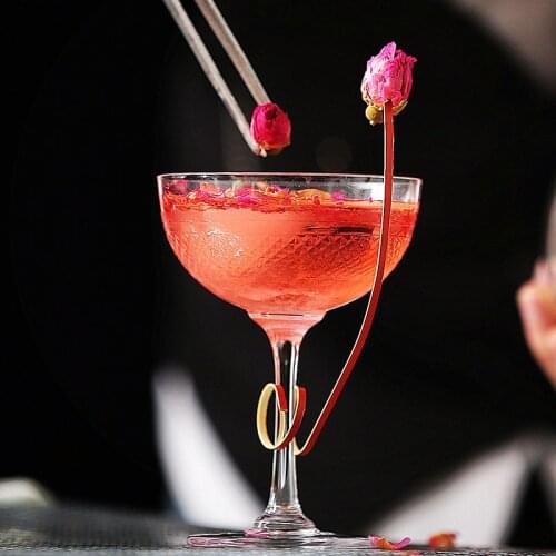 12cm Roll Head Ring COCKTAIL PICKS Diy Ornament CocktailPick Martini Olive Wine Label Needle Fruits Bamboo Stick Bartender Tools