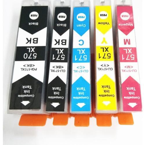 Vilaxh PGI-570 CLI-571 Ink Cartridge For Canon PGI 570 PGI570 CLI571 PIXMA TS6050 TS5050 MG5750 MG5751 MG5752 MG6850 MG6851