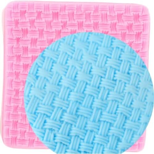 Knitted Texture Cake Border Silicone Mold Wedding Fondant Cake Decorating Tools Polymer Clay Candy Molds Chocolate Making Moulds