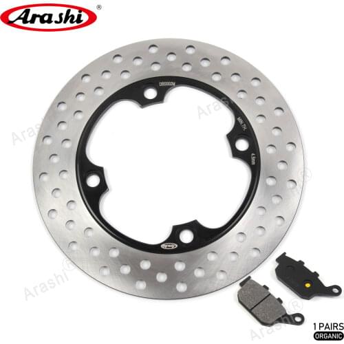Motorcycle CNC Rear Brake Discs Rotors & Brake Pads For HONDA NX 650 NX650 Dominator 1988-1992 1989 19990 1991 Top Quality