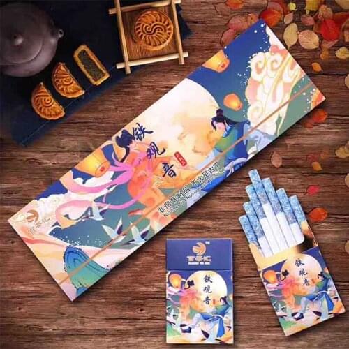 Healthy Tea Tobacco Tea Nature Herbal Tea Smoke Ten Flavor Chinese Cigarette to Quit Smoking Clear Lung No Tobacco No Nicotine