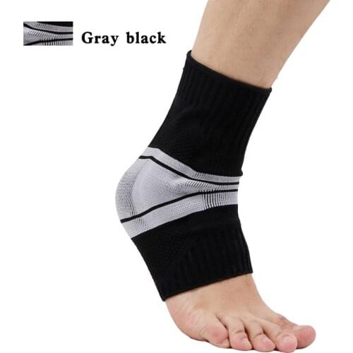 Unisex Elastic Knitted Sports Ankle Support Brace For Cycling Yoga Basketball Men Women Silicone Joint Ankle Protector 1Pc