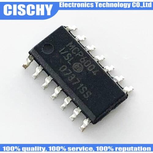 10pcs/lot MCP6004-I/SL MCP6004-I MCP6004 SOP-14 MCP6004-I/ST 6004-I/ST original In Stock