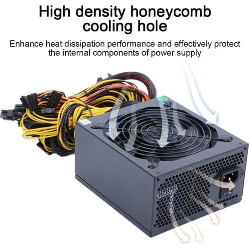 1800W PSU Netzteil 1800W ATX Antminer Netzteil 1800W ATX Computer Netzteil Für die Unterstützung von Bergbaumaschinen 8-teilige
