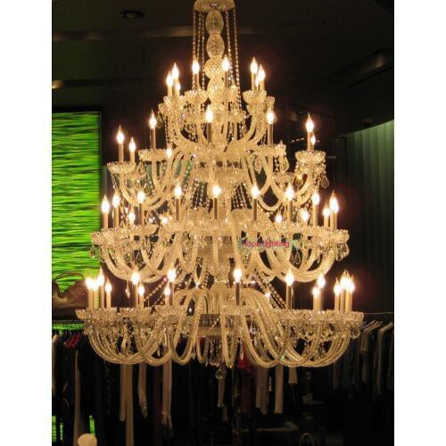 Bohemian crystal chandelier for hotel project Contemporary Glass Chandelier Multi Tier large modern crystal chandelier mel house