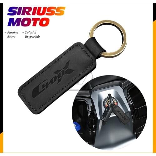 Motorcycle Keychain Cowhide Key Ring Case for BMW Scooter C400X C400