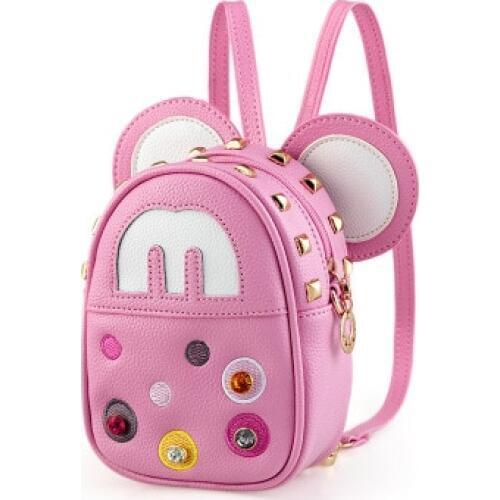 Baby Girls princess Backpack Kindergarten backpack Cartoon Mini soft PU Leather Kids School Bags For Children Girl Shoulder Bags