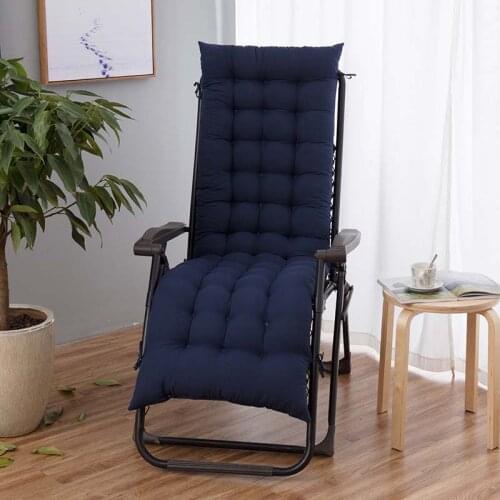 Long Lounger Recliner Seat Cushion Garden Furniture Patio Chairs Pads Backrest Waist Support Pillow Home Decor