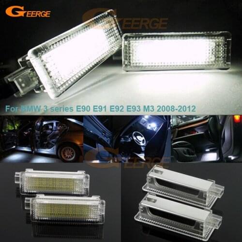 For BMW 3 series E90 E91 E92 E93 M3 2008-2012 Excellent LED Courtesy Footwell Under Door Light lamp No Error car Accessories