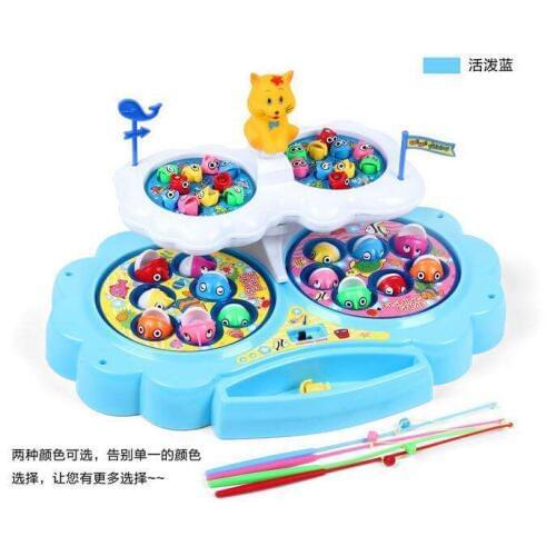 Double - Layer Luxury Children Fishing Toys Exercise Hand Eye Coordination Of Environmentally Friendly Materials Battery 2021