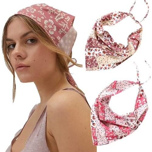 Haimeikang Print Turban Headband Bandana Hair Band Fashion For Women 2021 New Hair Accessories Girls Head Wrap Hair Scarf