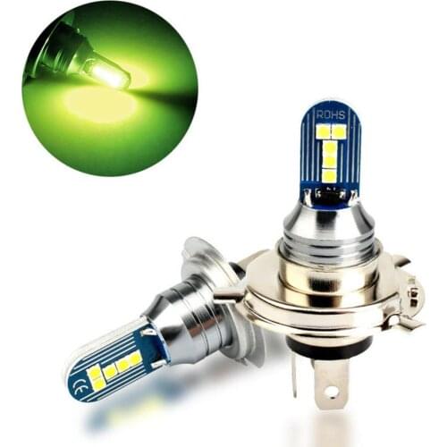 1PC Green/White Car LED Bulbs Kit Super Bright Auto Fog Light Motorcycle Lamp H4 H7 H11 Led Bulb 9005/9006 Car Accessories