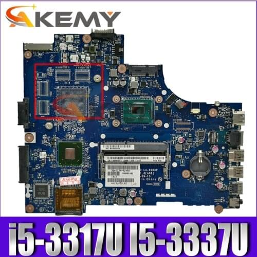 LA-9104P motherboard for Dell Inspiron 3521 5521 Laptop Motherboard LA-9104P mainboard VAW00 i5-3317u I5-3337U DDR3L 100% Tested
