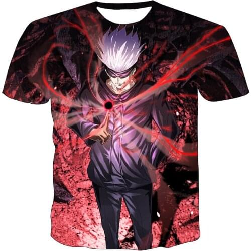 Summer Mans T-shirt 3D Printing Looks Cool Cartoon Anime Printed Fashion Loose Oversized T-Shirts Tops