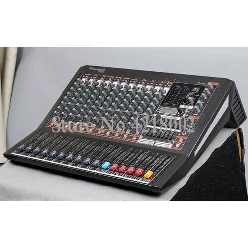 8 12 16 Channel Karaoke Audio Bluetooth Mixer Digital Microphone Mic Sound Mixing Console 48V Phantom Power USB Computer Monitor
