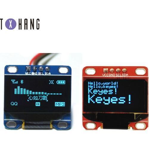 0.96 inch IIC Serial Blue OLED Display Module 128X64 I2C SSD1306 12864 LCD Screen Board GND VCC SCL SDA 0.96" for Arduino