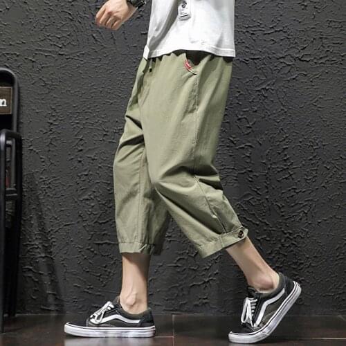 2021 Summer Casual Shorts Men Fashion Style Man Shorts Bermuda Beach Shorts Breathable Linen Shorts Mens Cropped Trousers